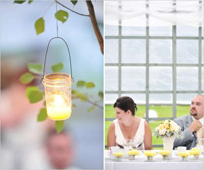 yellow and grey wedding