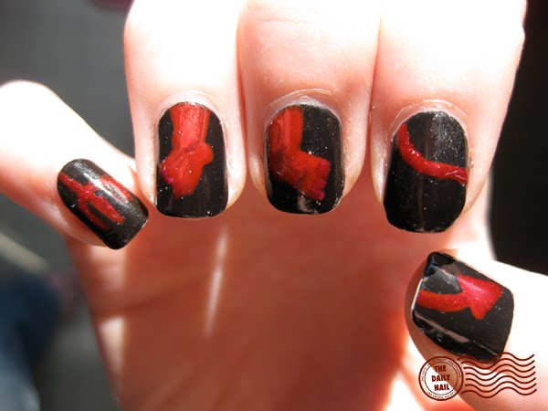 Red Devil fishing lure nails | Fish nails, Nails, Nail designs