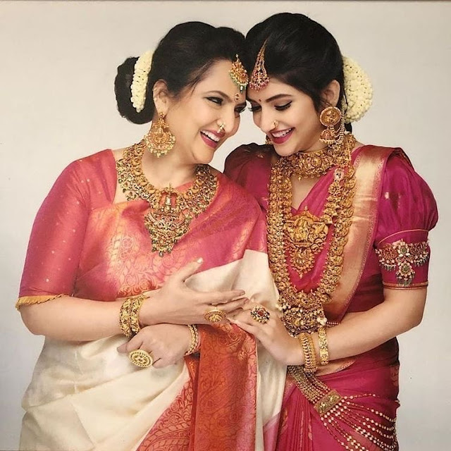 Mother and Daughter Temple Jewellery