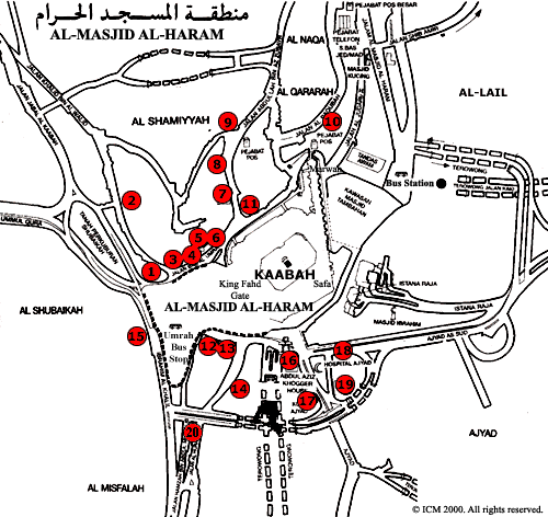 My-Diary: Al Masjid al Haram Map