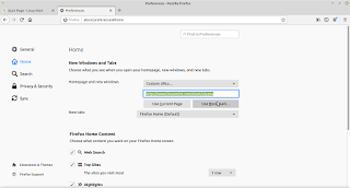 mengubah homepage firefox