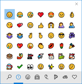 cara mengaktifkan Panel Emoji di Windows 10