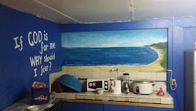 Wall mural I painted in the CG Kitchen