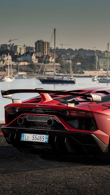 Lamborghini Aventardor SVJ Rear HD