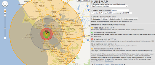  is a nuclear bomb effects data processing scheme for Google Maps New Nuke That Google Map