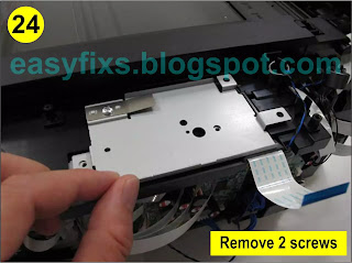 How to disassemble Canon MG5300, MG5310, MG5320, MG5330, MG5340, MG5350, MG5370, MG5380 for replacement of ink absorber