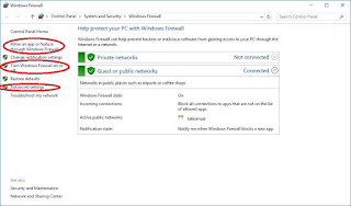 cara aktifkan dan setting  windows firewall