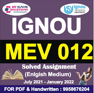 mev 011 ignou study material; senrig