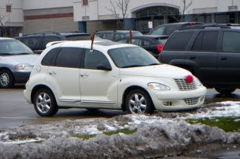 PT Cruiser im Rudy-The-Reindeer-Look © Franz Gingl