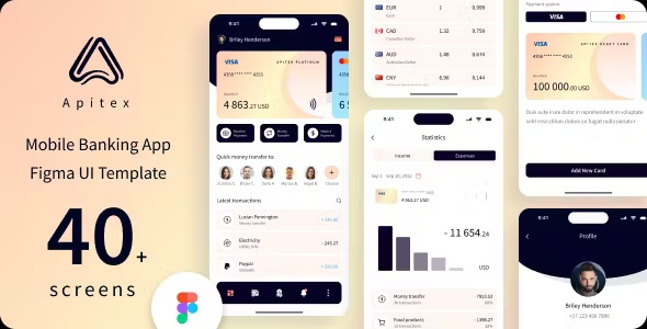 Best Mobile Banking App Figma UI Template
