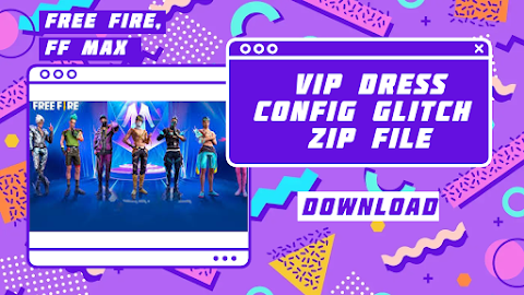 Free Fire Dress Config Glitch Zip File FF Max