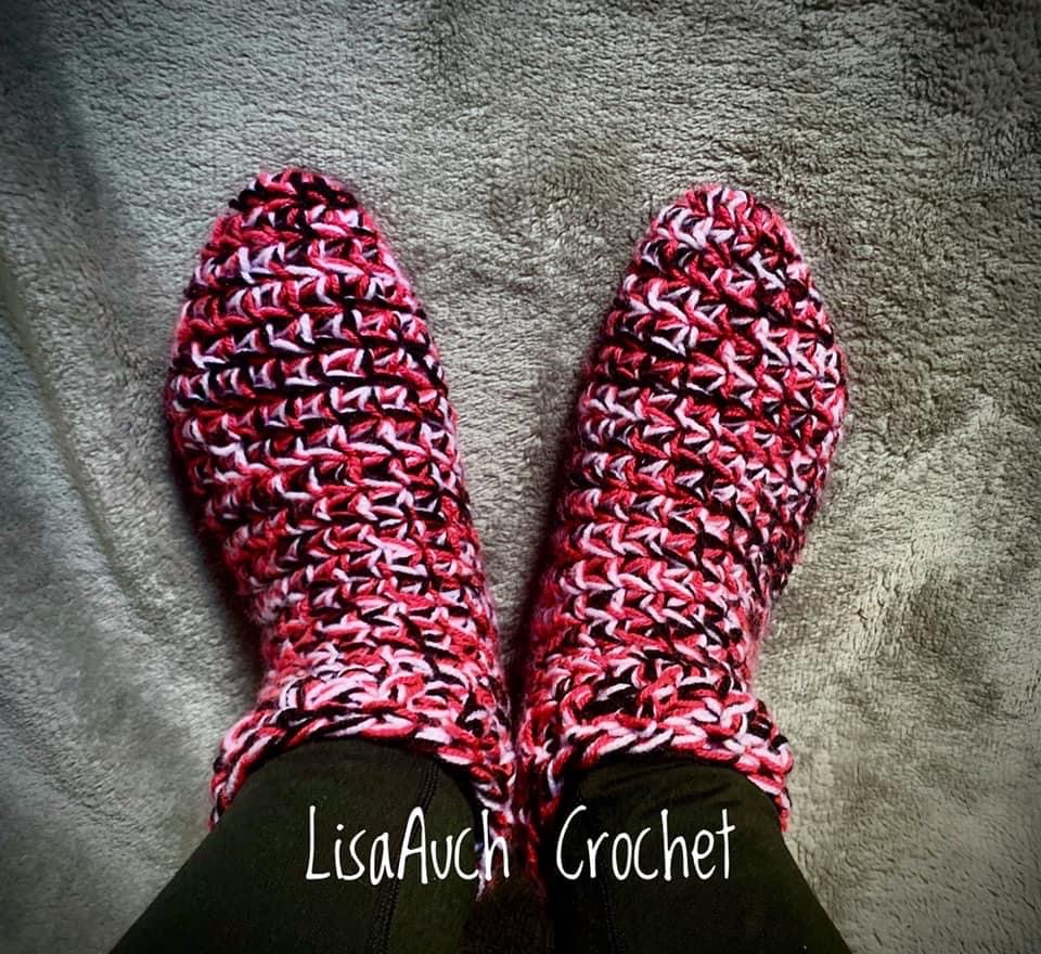 Crochet stockings [SIMPLE MODEL] - Crochet slippers socks for