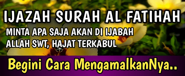 Amalan Al Fatihah untuk Segala Hajat