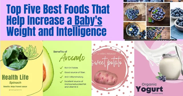 Top Five Best Foods That Help Increase a Baby's Weight and Intelligence
