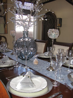 Decoración, Mesa Navideña Plata