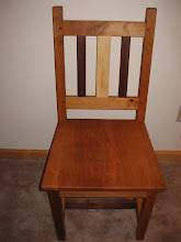 Chair, Cherry, Black Walnut, Flaming Maple