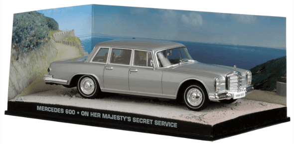 bond in motion 1:43 eaglemoss, mercedes-benz 600 1:43 on her majesty’s secret service