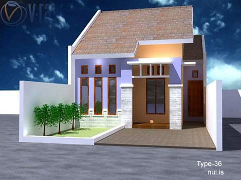 Contoh Gambar Desain Rumah Minimalis Type 36 Software Rab