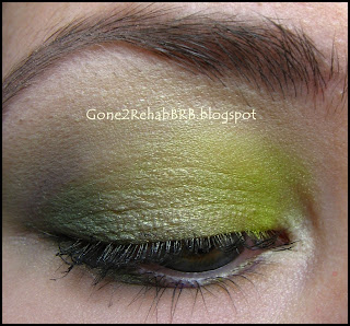  BellaPierre Lucky mineral green eyeshadow look