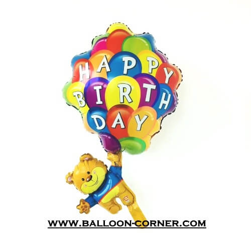 Balon Foil HAPPY BIRTHDAY Bear