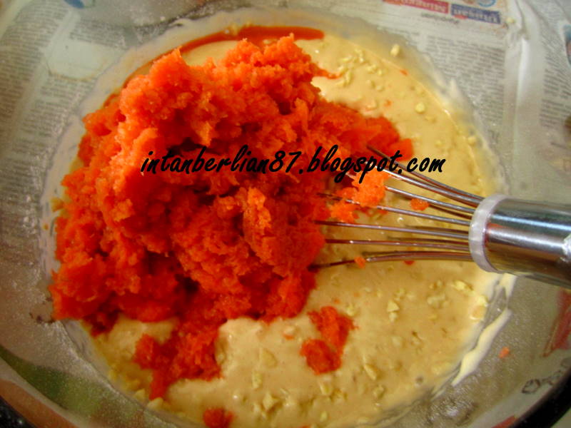 Resepi Carrot Cake dan Cream Cheese Frosting @ Kek lobak 