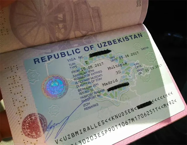 Visado para Uzbekistán