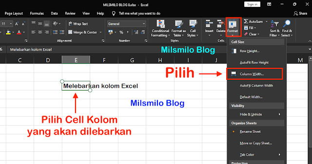 Cara mengatur lebar kolom dan tinggi baris di Excel, mengubah ukuran kolom dengan melebarkan kolom secara otomatis di Excel, cara mengubah tinggi baris di Excel, cara merapikan kolom dan baris dengan cepat