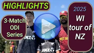 New Zealand vs West Indies ODI Series