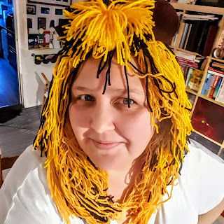 DIY Lion Head dress made from Wool