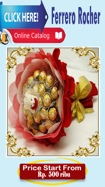 bunga & cokelat ferrero rocher