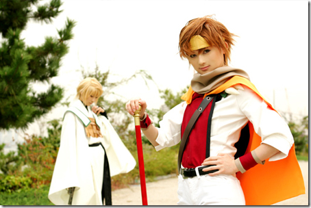 gensomaden saiyuki cosplay - genjo sanzo and son goku