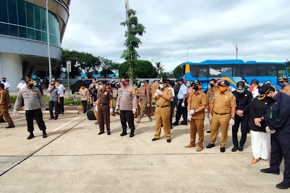 Gubernur lampung bersama kapolda lampung memastikan persiapan menanggulagi pandemi Covit 19 di bakauheni