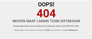Script Redirect Not Found 404 ke Home Page Blog