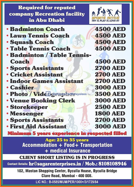 Reputed company jobs for Abudhabi