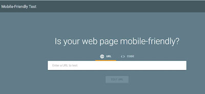 Mobile friendly test