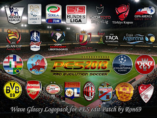 PES 2013 Wave Glossy Logopack for PESEdit 3.2 by Ron69