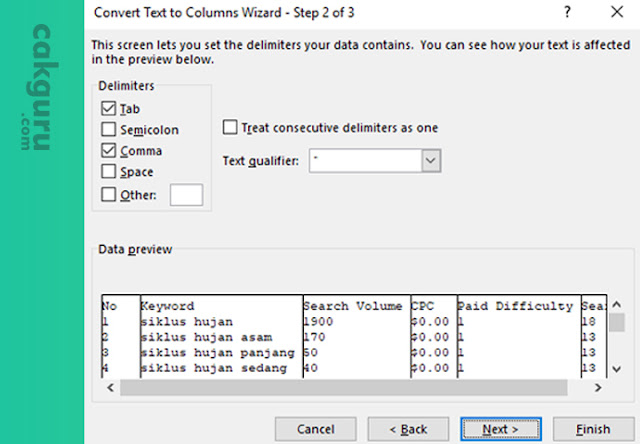 Cara mudah convert file csv menggunakan  Ms.. Excel