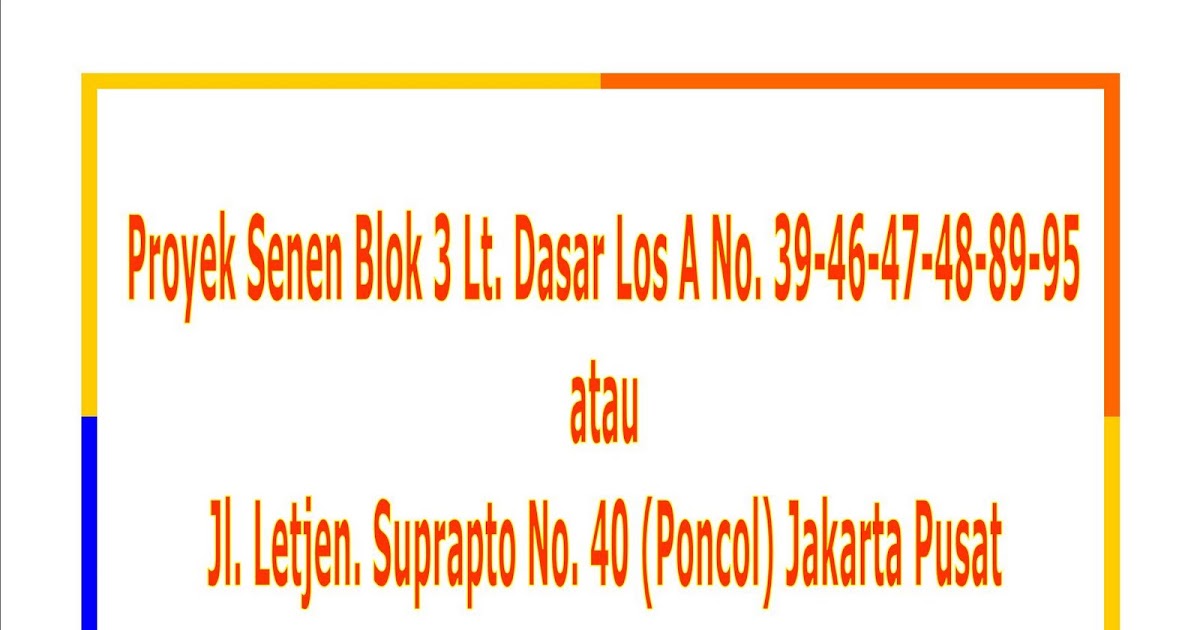 ABC Senen Store: Contact Us