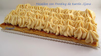 Hojaldre con Frosting de turrón Jijona