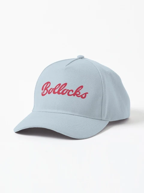 Bollocks parody logo hat.