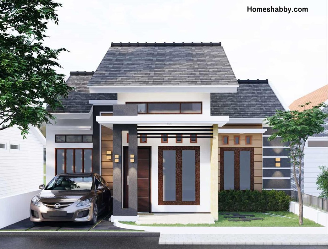 Desain Dan Denah Rumah Minimalis Ukuran 8 X 12 M 3 Kamar Tidur Dengan Tampilan Fasad Dan Interior Yang Menawan Homeshabbycom Design Home Plans