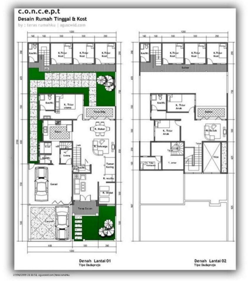 Gambar Desain Denah Rumah Mewah  Minimalis Terbaru Desain 