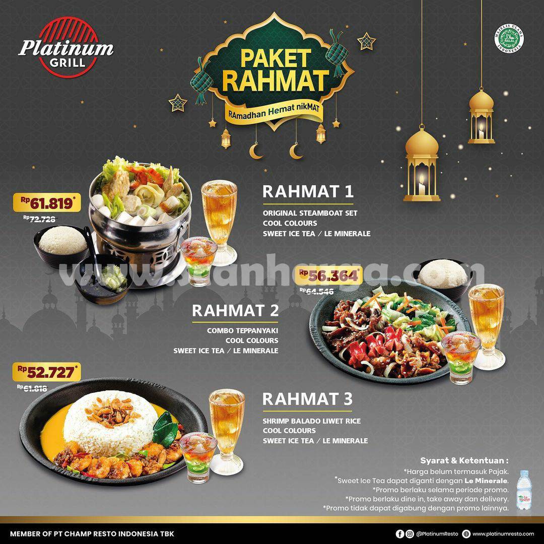 Promo PLATINUM RESTO PAKET RAHMAT – Harga mulai Rp 52.727