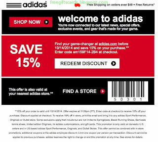 Free Printable Adidas Coupons