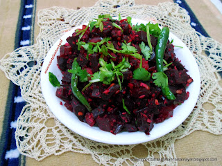 Beetroot poriyal [ beetroot Stir Fry ]