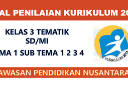 Soal-Soal Penilaian Harian Umum Kelas 3 Tema 1 - Wawasan Pendidikan Nusantara