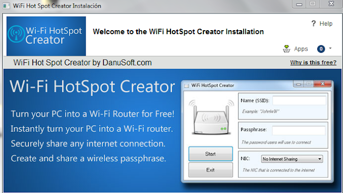  hotspot WiFi Creator: Converte su PC con Windows en un Router Wifi y conecte tus dispositivos a internet