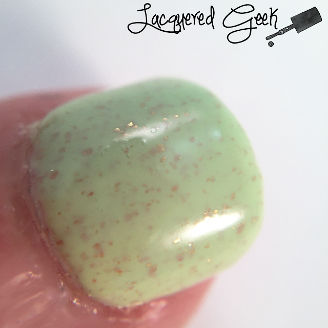 Pahlish Sunless Sea nail polish swatch macro by Lacquered Geek