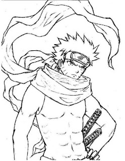 Sketsa Mewarnai Gambar Kartun Naruto 20162