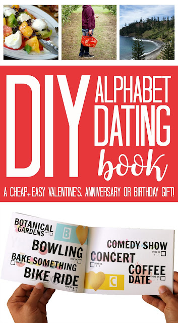 DIY Alphabet Dating Book Easy Homemade Valentines Gift Idea - Cheap, Handmade Gift Project